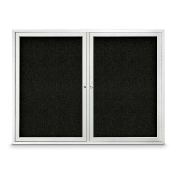 Sliding Door Indoor Enclosed Corkboard, 9